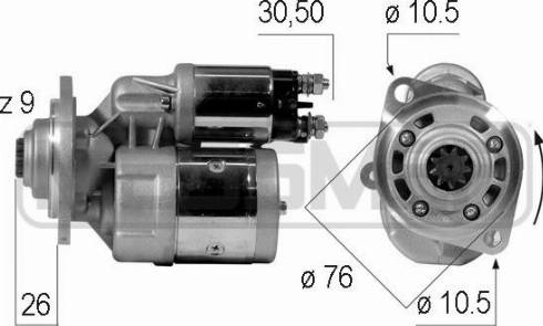 Messmer 220041R - Starteris www.autospares.lv