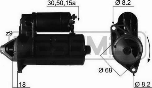 Messmer 220042R - Starteris www.autospares.lv