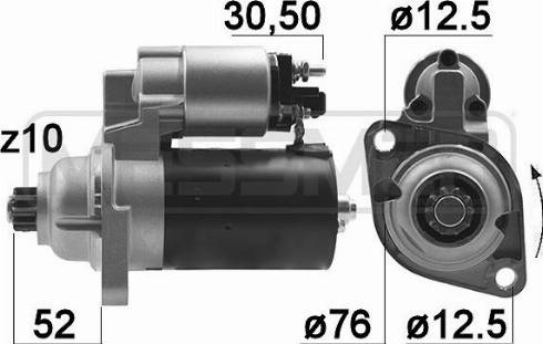 Messmer 220055R - Starter www.autospares.lv