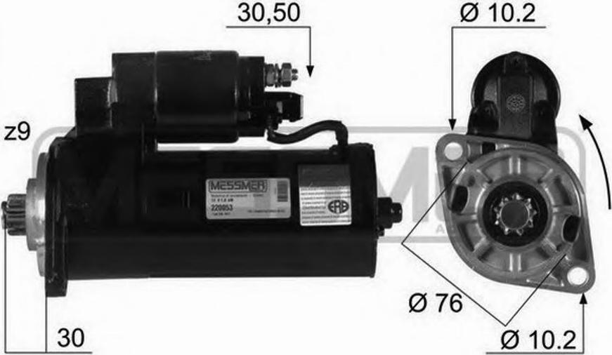 Messmer 220053 - Starteris autospares.lv