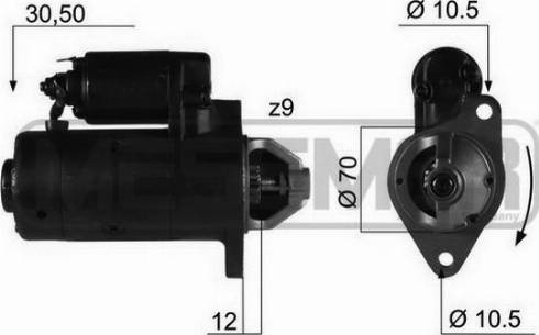 Messmer 220064R - Стартер www.autospares.lv