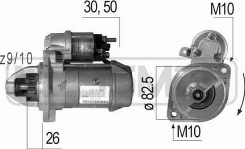 Messmer 220060R - Стартер www.autospares.lv