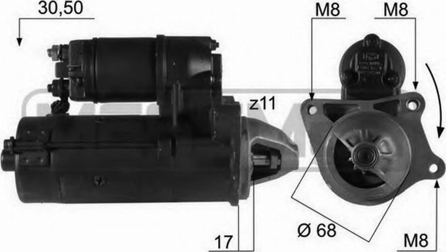 Messmer 220063 - Starteris www.autospares.lv