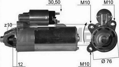 Messmer 220015A - Starteris autospares.lv