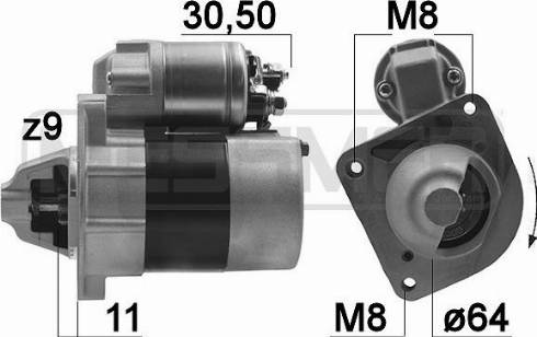 Messmer 220018A - Starteris autospares.lv