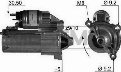 Messmer 220012A - Стартер www.autospares.lv