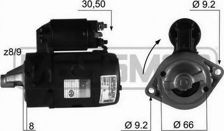 Messmer 220017 - Starteris autospares.lv