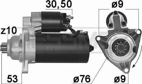 Messmer 220085A - Starteris www.autospares.lv