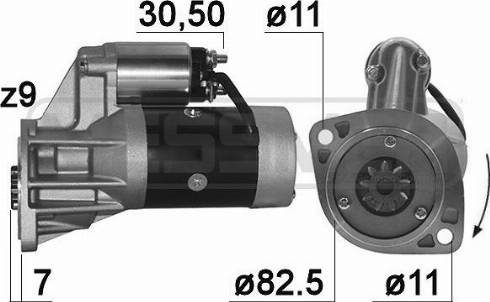 Messmer 220083A - Starteris www.autospares.lv