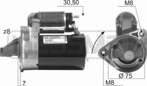 Messmer 220036A - Starteris autospares.lv