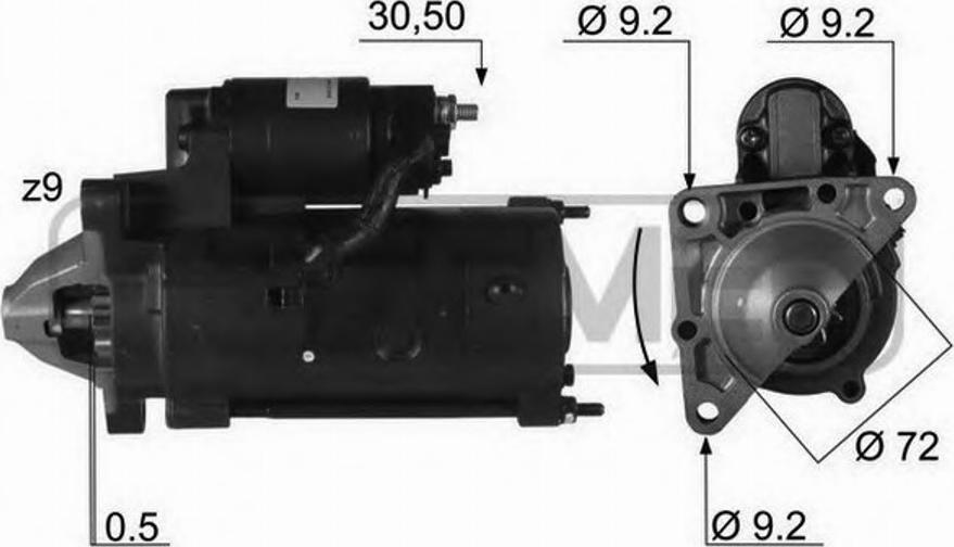 Messmer 220031 - Стартер www.autospares.lv