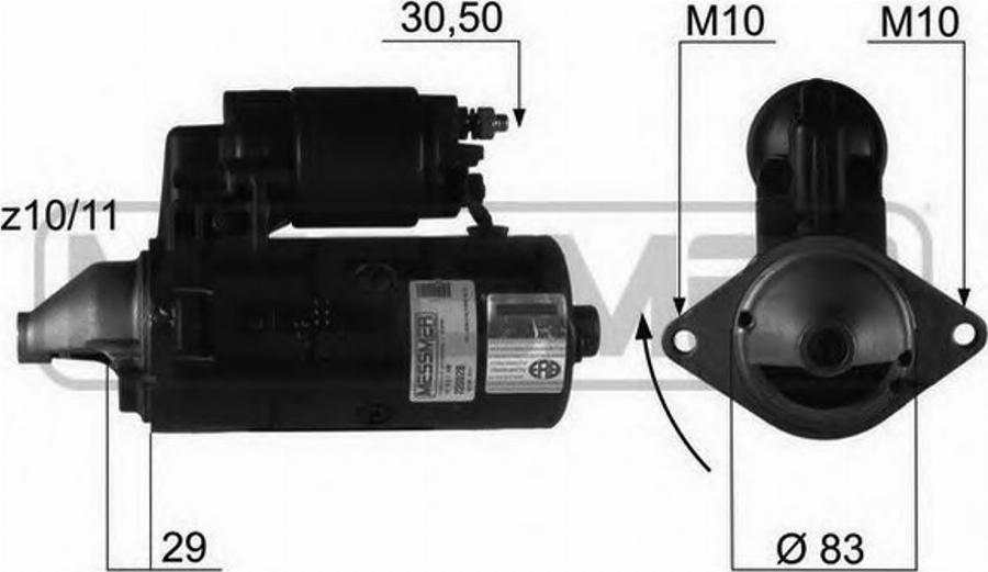 Messmer 220029 - Starter www.autospares.lv