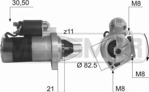 Messmer 220079A - Starteris autospares.lv