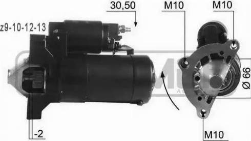 Messmer 220074 - Starteris www.autospares.lv