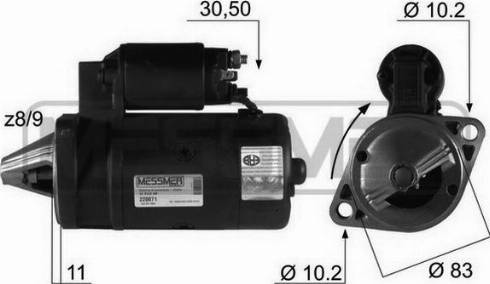 Messmer 220071R - Starter www.autospares.lv