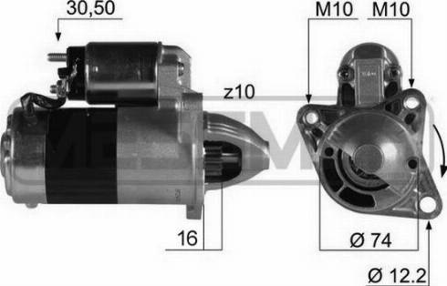 Messmer 220199A - Starter www.autospares.lv