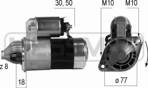 Messmer 220191A - Starteris www.autospares.lv