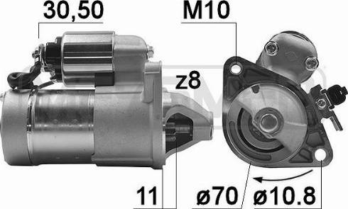 Messmer 220197R - Starteris www.autospares.lv