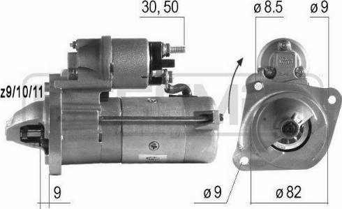 Messmer 220149A - Starteris www.autospares.lv