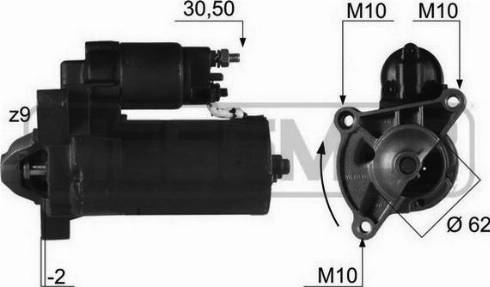 Messmer 220140A - Starter www.autospares.lv