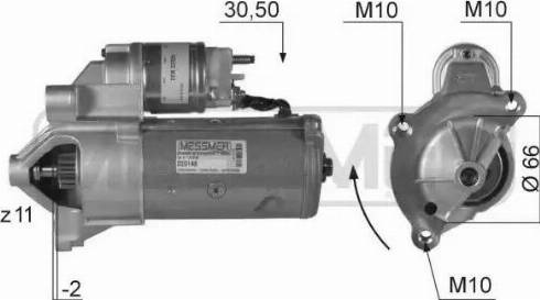 Messmer 220148 - Starteris www.autospares.lv