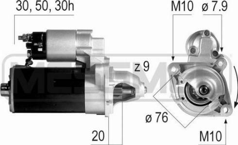 Messmer 220147A - Starteris www.autospares.lv