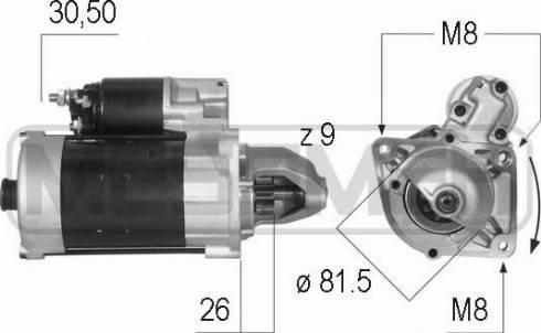 Messmer 220156A - Стартер www.autospares.lv