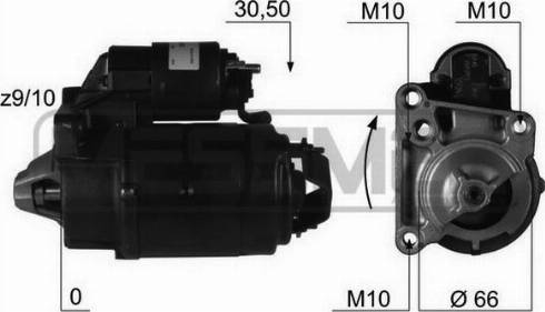 Messmer 220150R - Starteris autospares.lv