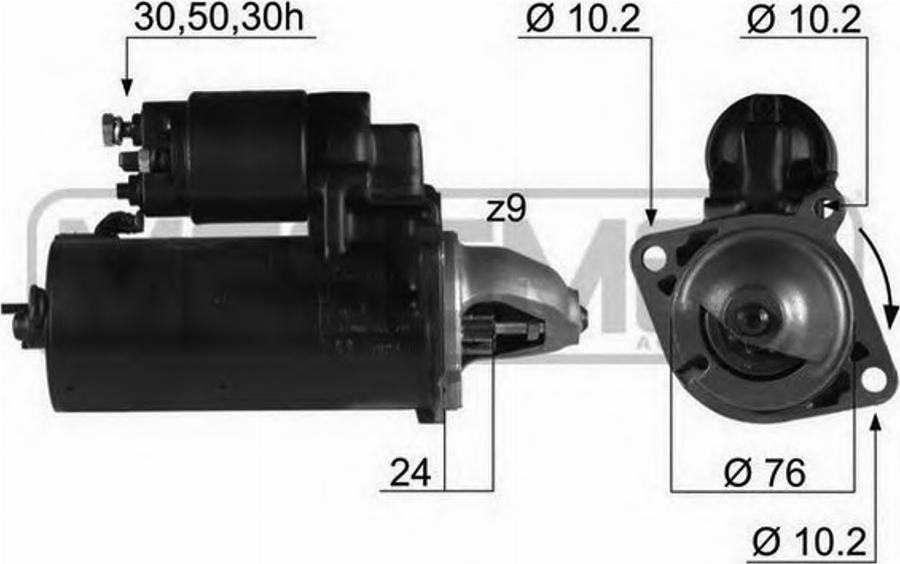 Messmer 220169 - Starteris www.autospares.lv