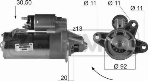 Messmer 220164R - Стартер www.autospares.lv