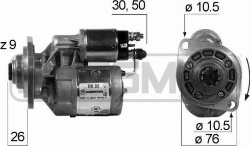 Messmer 220160A - Starteris www.autospares.lv