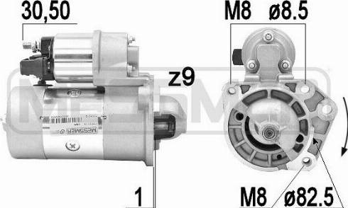 Messmer 220161R - Стартер www.autospares.lv