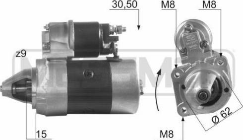 Messmer 220162A - Starteris autospares.lv