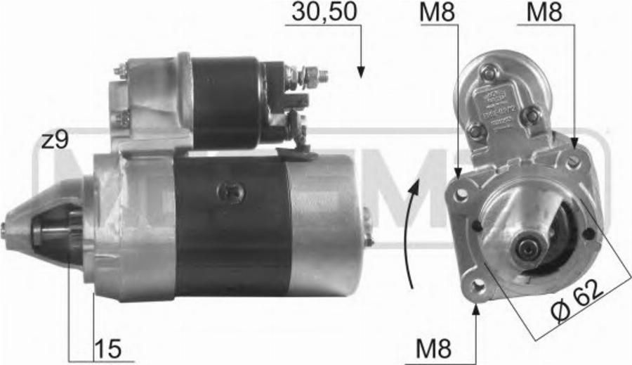 Messmer 220162 - Starteris autospares.lv