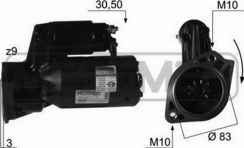 Messmer 220105A - Starter www.autospares.lv