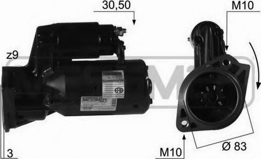 Messmer 220105 - Starter www.autospares.lv