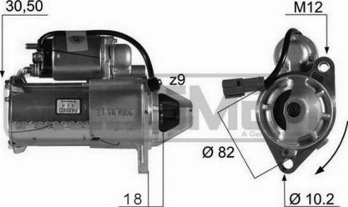 Messmer 220119A - Starteris autospares.lv