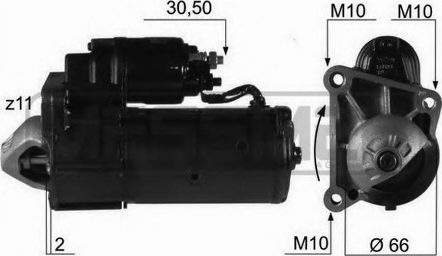 Messmer 220116 - Стартер www.autospares.lv