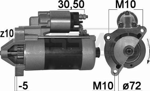 Messmer 220117A - Starteris www.autospares.lv