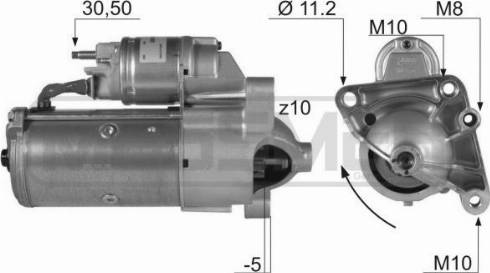 Messmer 220136A - Стартер www.autospares.lv