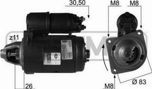 Messmer 220125R - Стартер www.autospares.lv