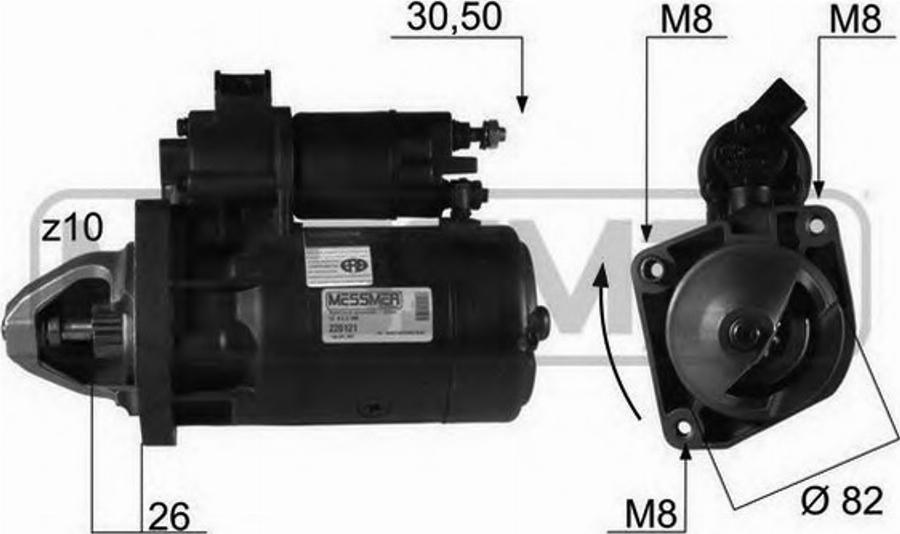 Messmer 220121 - Starteris www.autospares.lv