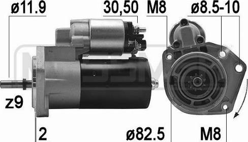 Messmer 220128R - Starteris autospares.lv