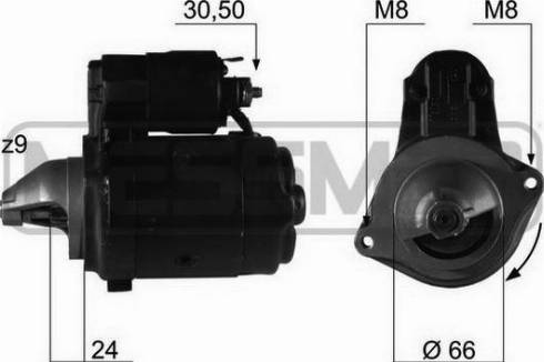 Messmer 220174A - Starteris www.autospares.lv