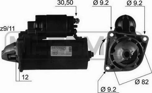 Messmer 220175R - Starteris autospares.lv