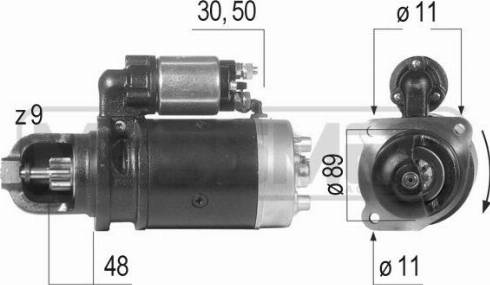 Messmer 220176R - Starteris autospares.lv