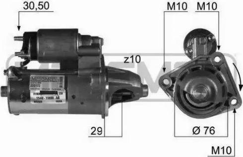 Messmer 220172 - Starteris www.autospares.lv