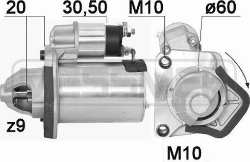 Messmer 220895A - Starter www.autospares.lv