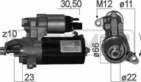 Messmer 220849 - Starteris www.autospares.lv