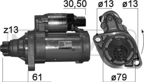 Messmer 220864A - Starteris www.autospares.lv